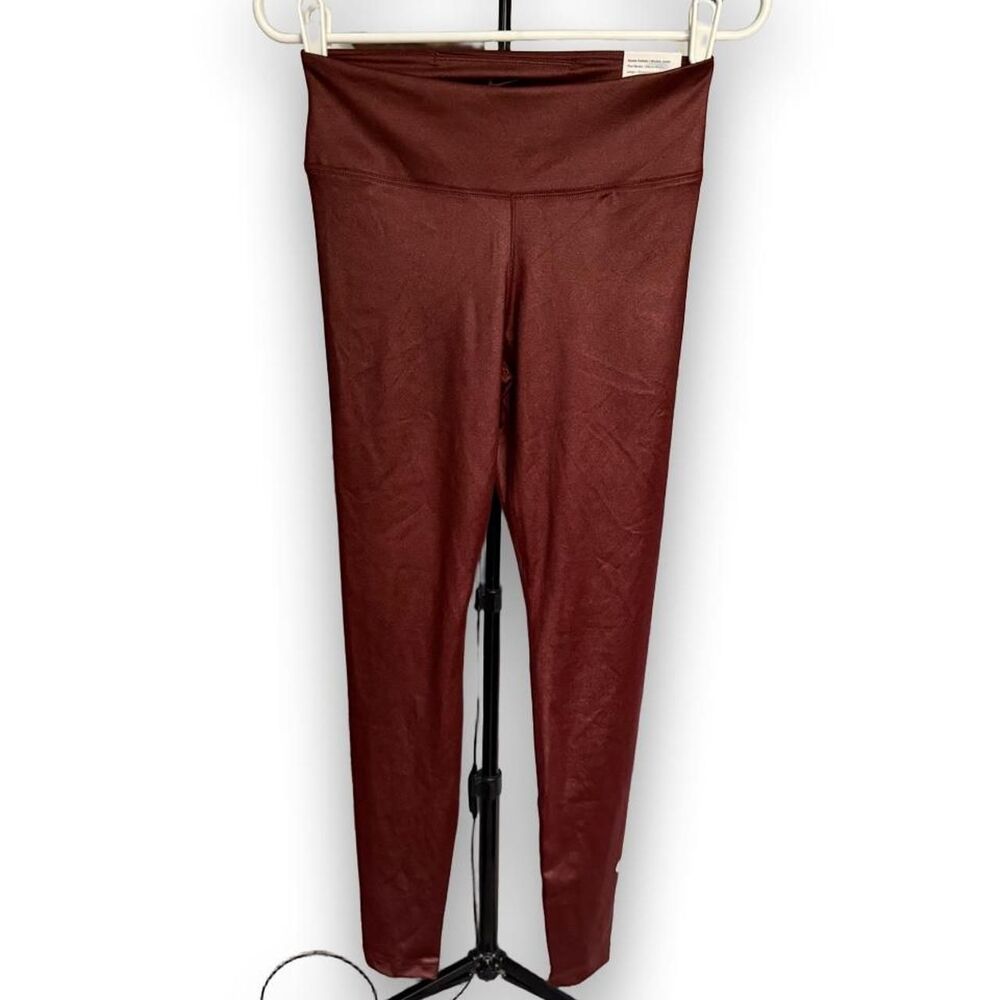 Nike One Dri-FIT Women's Size S Burgundy Mid Rise Full Length Leggings NWT